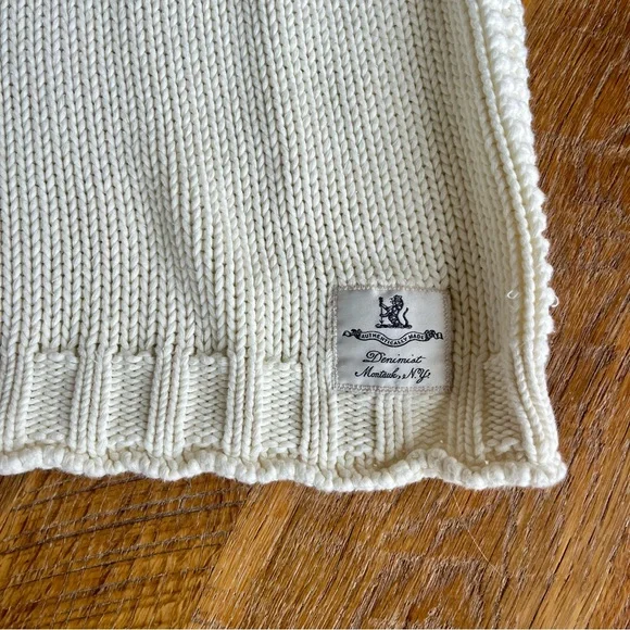 Denimist American Flag Sweater Cotton Chunky Knit Coastal Grandmother S - Picture 3 of 13